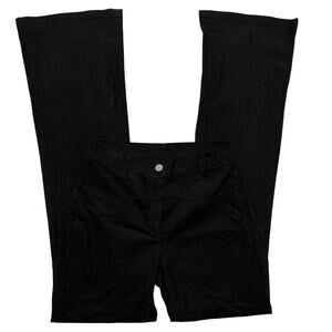 VTG Y2K Black Corduroy Cowboy Pants Made In Italy Size 40